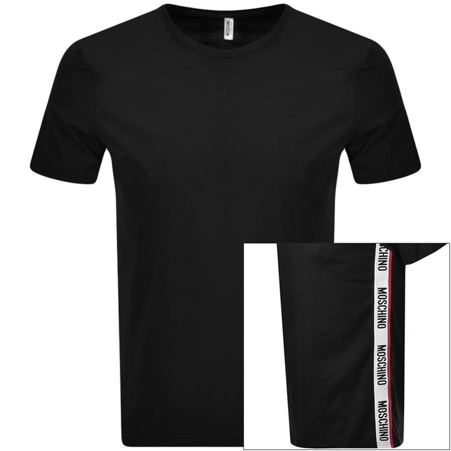 Alternative Image for ProductMoschino Logo Taped T Shirt Black1